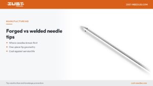Forged vs welded needle tips: why it matters for broken injector needle prevention