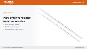 How often should you replace injection needles? Wear signs and maintenance schedule